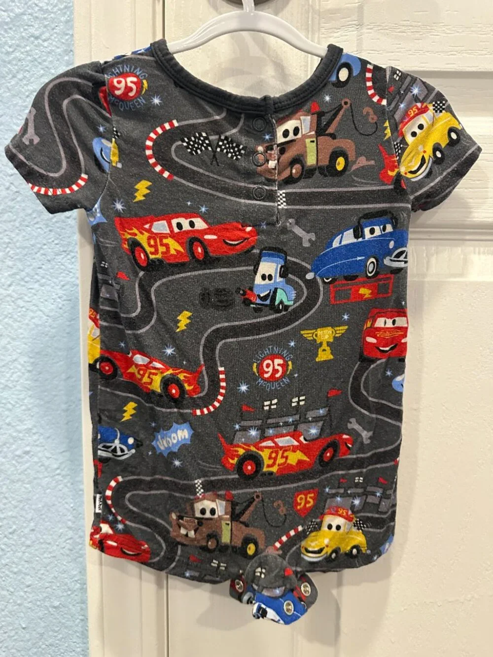 Little Sleepies Pixar Cars Pocket Shorty Romper